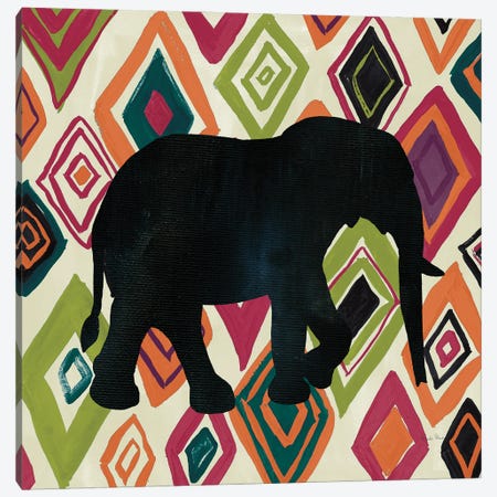 African Animal I Jewel Canvas Print #FZA177} by Farida Zaman Canvas Art Print