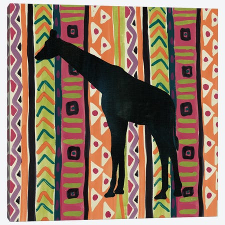 African Animal III Jewel Canvas Print #FZA178} by Farida Zaman Canvas Artwork