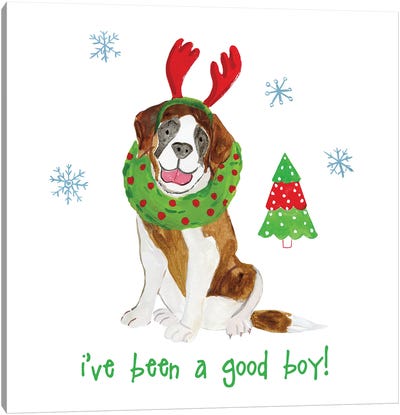 Christmas Critters II Canvas Art Print - Warm & Whimsical