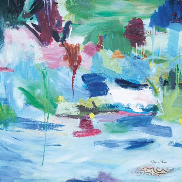 Farida Zaman: Lake Abstract by Farida Zaman