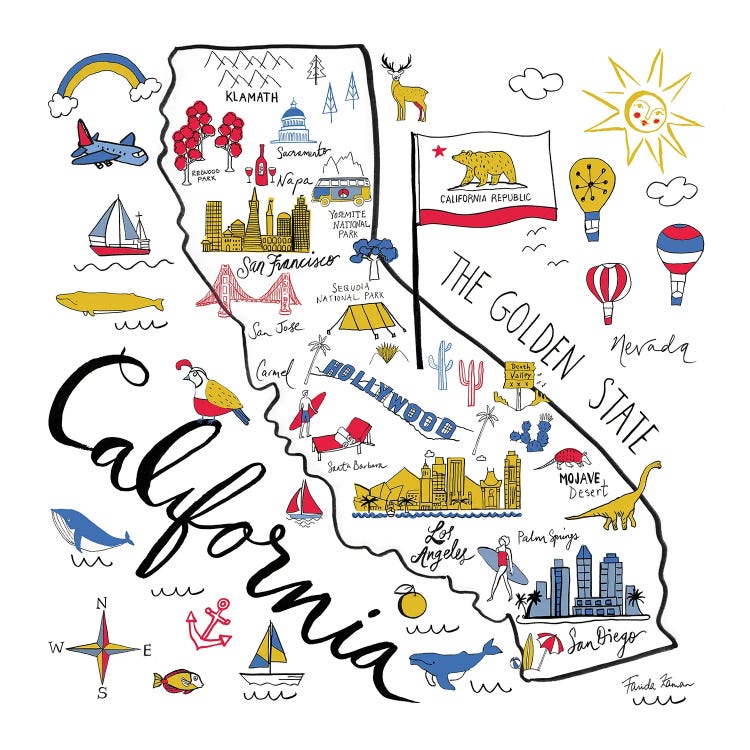 California by Farida Zaman wall art