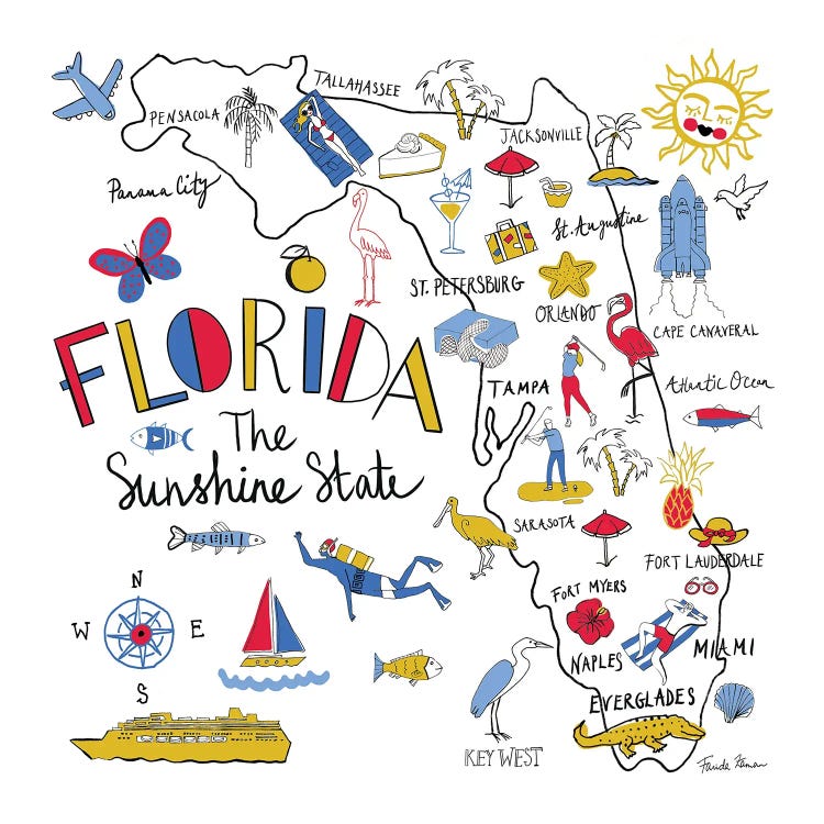 Florida by Farida Zaman canvas print