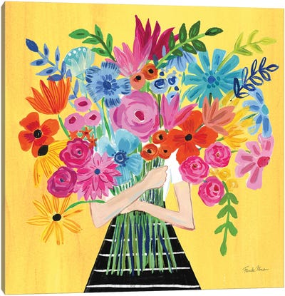 A Bunch Of Flowers I Canvas Art Print - Farida Zaman