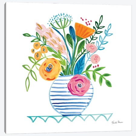 Bountiful Blooms I Canvas Print #FZA239} by Farida Zaman Canvas Art Print