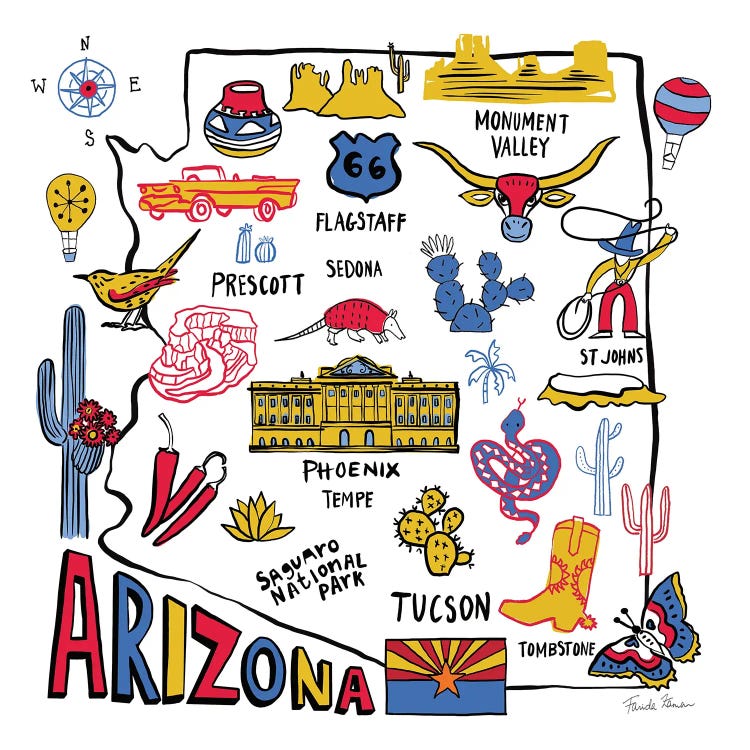 Arizona by Farida Zaman wall art