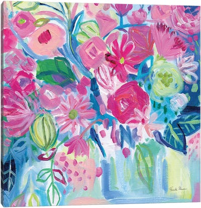 Spring Burst I Canvas Art Print - Minimalist Flowers