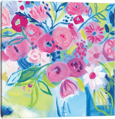 Spring Burst II Canvas Art Print - Minimalist Flowers