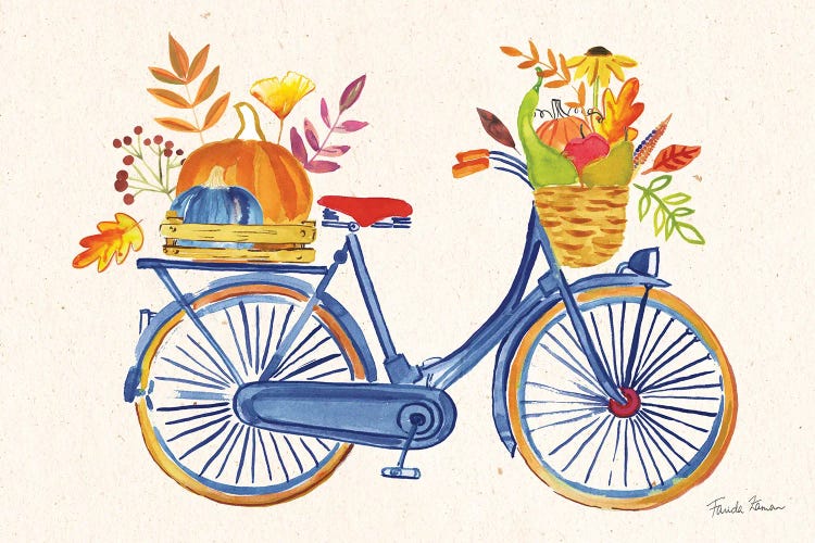 Autumn Harvest I (Navy Bicycle)