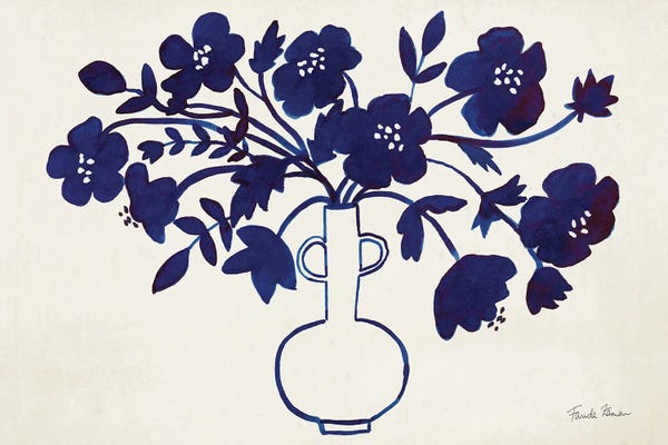 Minimalist Paintings: Modern Blue I by Farida Zaman