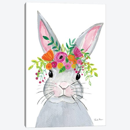 Sweet Rabbit Canvas Print #FZA287} by Farida Zaman Canvas Print