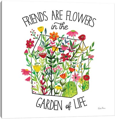 Greenhouse Blooming IV Friends Canvas Art Print - Farida Zaman