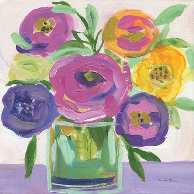 Faridas Bouquet by Farida Zaman framed canvas print