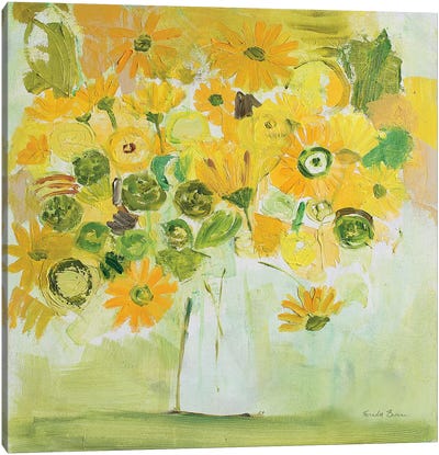 Summer Delight Canvas Art Print - Yellow Art
