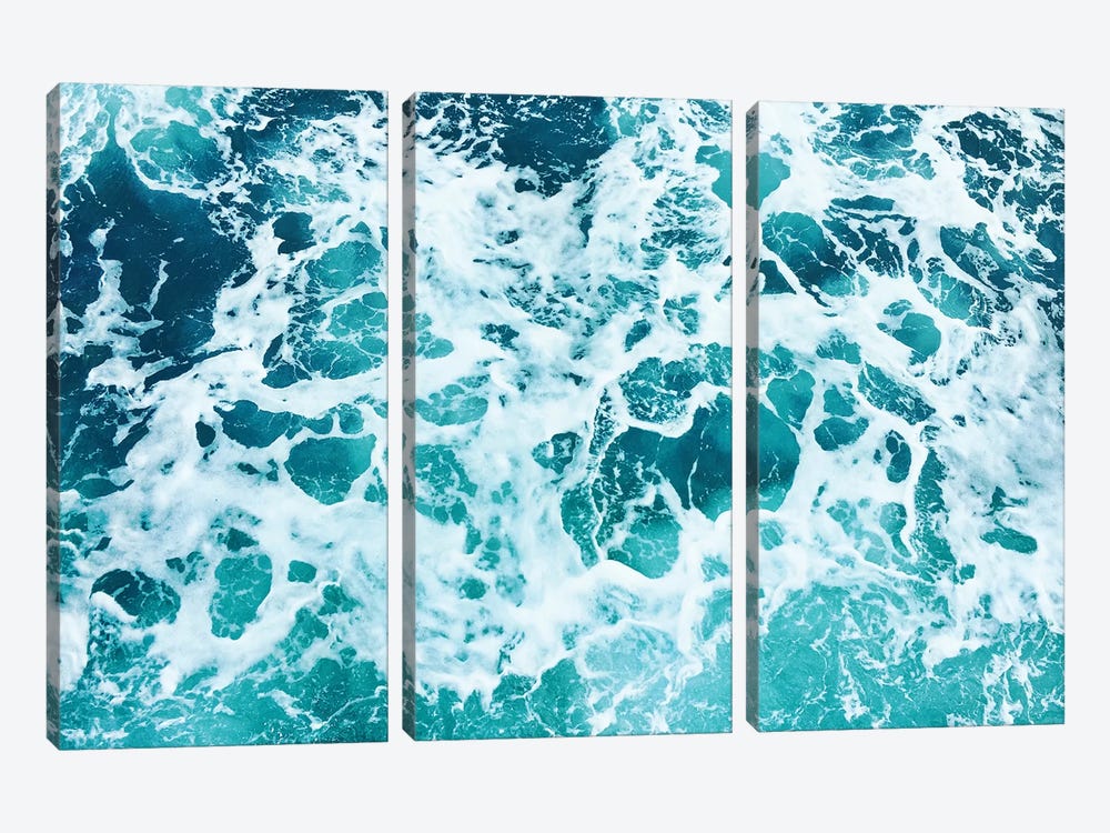 Ocean Splash IV by Gal Design 3-piece Canvas Art Print