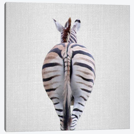 Zebra Tail Canvas Print #GAD59} by Gal Design Canvas Print