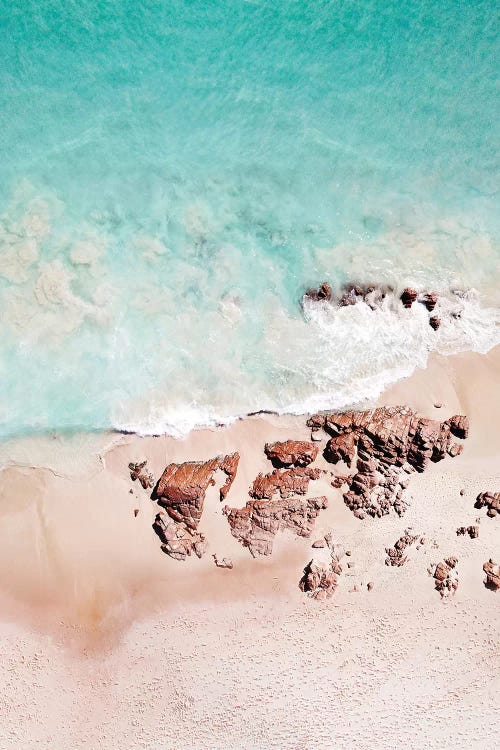 Golden Rose Beach by Gal Design wall art