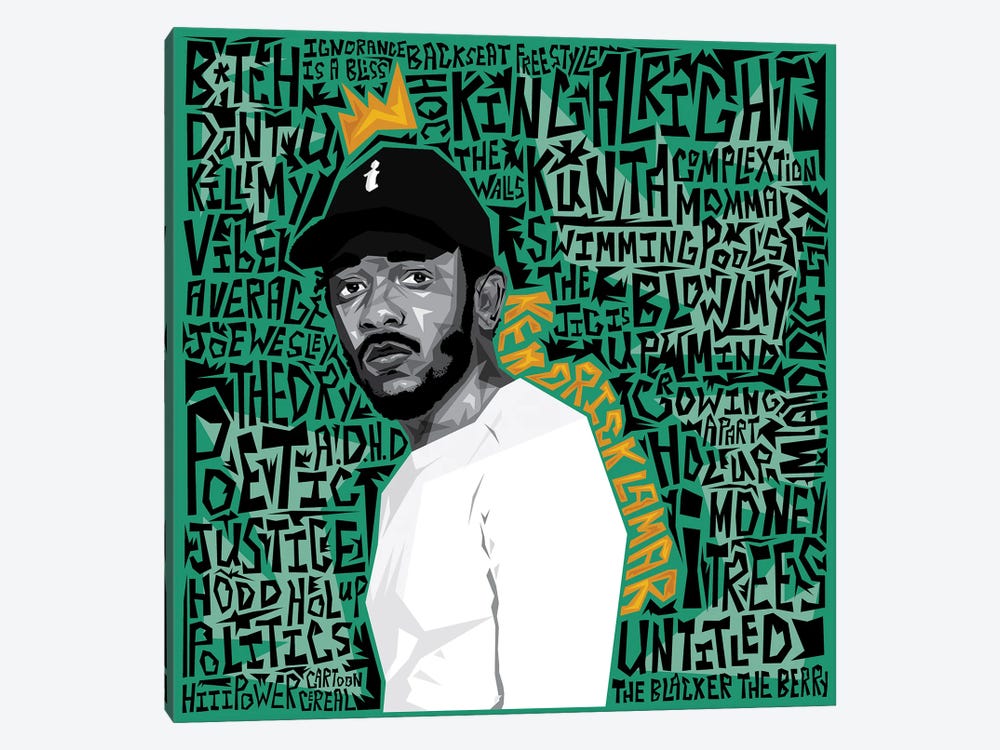 Best Of Kendrick I by Graph Atik 1-piece Canvas Art Print