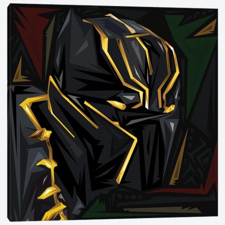 Black Panther II Canvas Print #GAK22} by Graph Atik Art Print