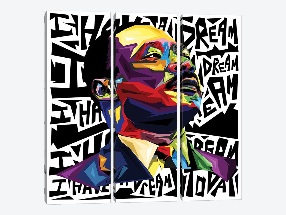 I Have A Dream by Graph Atik 3-piece Canvas Artwork