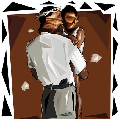 Mr. Morale Canvas Artwork by Graph Atik iCanvas