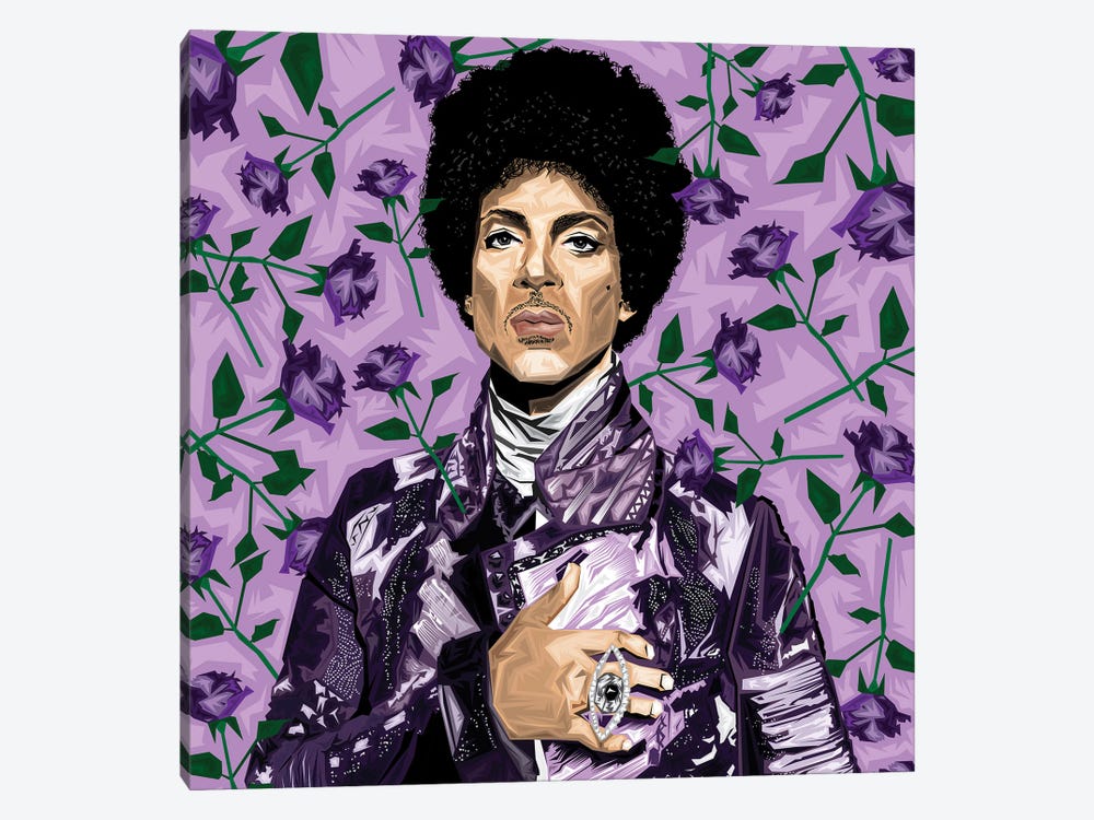 Purple Prince by Graph Atik 1-piece Art Print