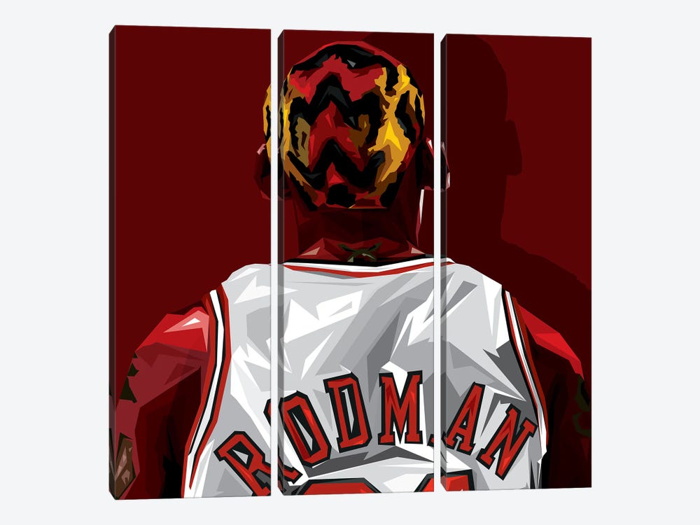 Mr.Rodman by Graph Atik 3-piece Canvas Wall Art