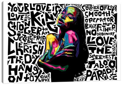 Best Of Sade Canvas Art Print - Song Lyrics Art