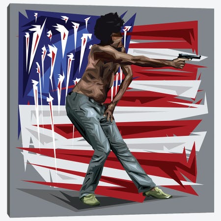 This Is America Canvas Print #GAK53} by Graph Atik Canvas Art