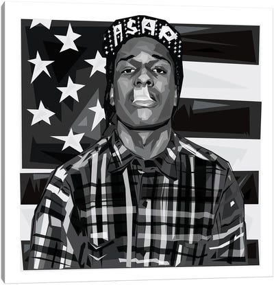 Asap Canvas Art Print - A$AP Rocky