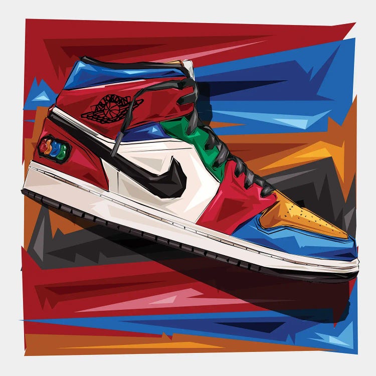 Sneaker Love by Graph Atik wall art