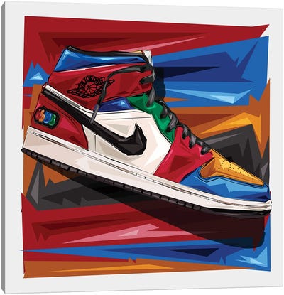Sneaker Love Canvas Art Print - Shoe Art