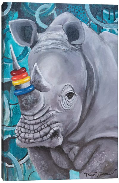 If You Like It Then You Should've Put A Ring On It Canvas Art Print - Rhinoceros Art