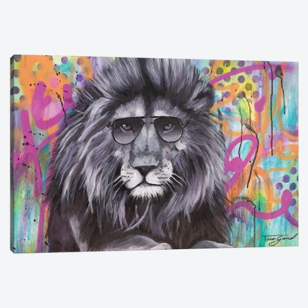 You Can't Hide Your Lion Eyes  Canvas Print #GAM36} by Tara Gamel Art Print