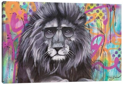 You Can't Hide Your Lion Eyes  Canvas Art Print - Tara Gamel