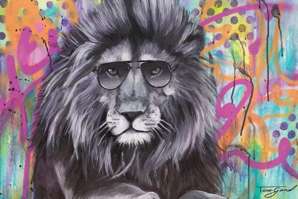 Street Art: You Can't Hide Your Lion Eyes  by Tara Gamel