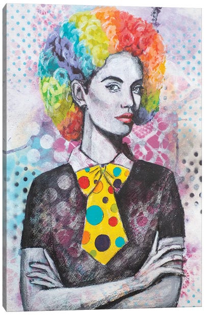 Clown Hair Canvas Art Print - Entertainer Art
