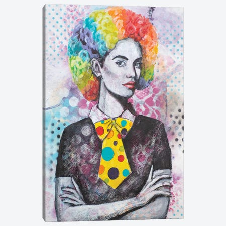 Clown Hair Canvas Print #GAM44} by Tara Gamel Canvas Wall Art
