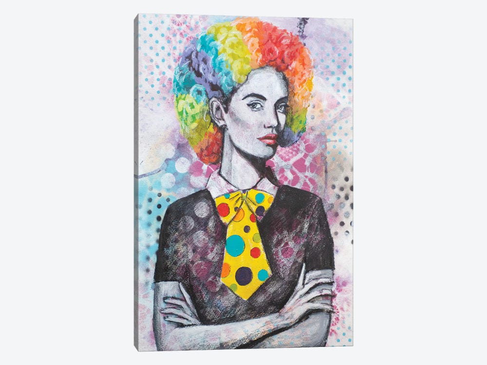 Clown Hair by Tara Gamel 1-piece Canvas Artwork