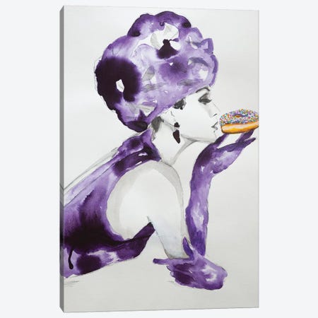 Purple Temptation Canvas Print #GAM47} by Tara Gamel Canvas Artwork