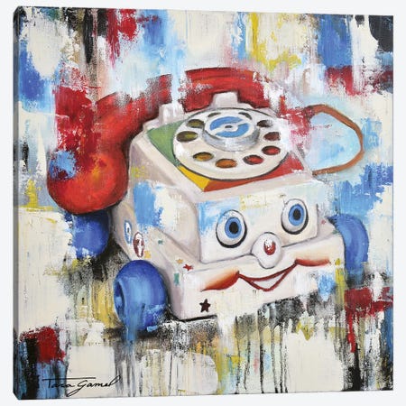 Eye Phone Recall Canvas Print #GAM54} by Tara Gamel Canvas Print