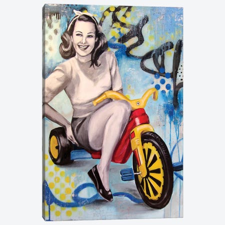 Boo Boo Bike  Canvas Print #GAM5} by Tara Gamel Art Print