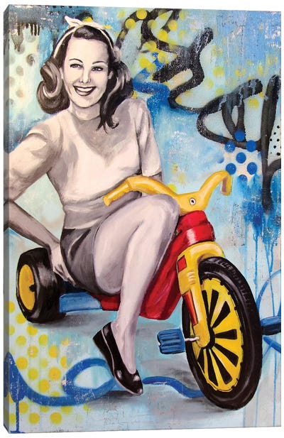 Boo Boo Bike  Canvas Art Print - Tara Gamel