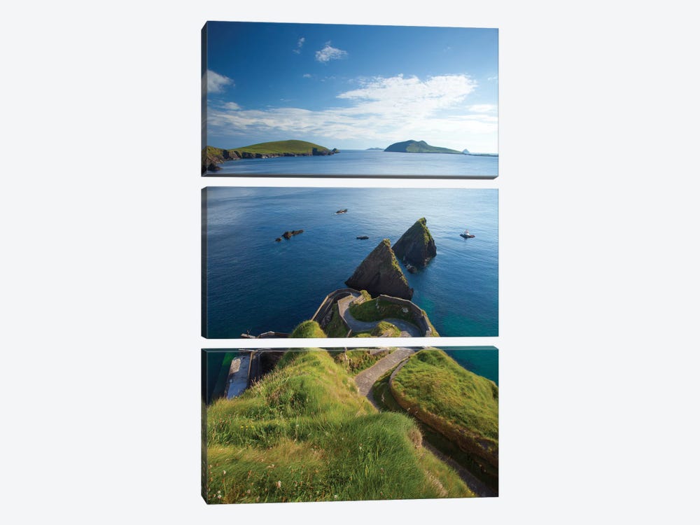 Winding Entryway I, Dunquin Harbour, Dingle Peninsula, County Kerry, Munster Province, Republic Of Ireland by Gareth McCormack 3-piece Canvas Wall Art