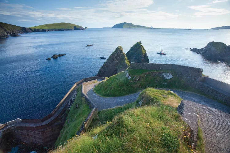 Winding Entryway II, Dunquin Harbour, Dingle Peninsula, County Kerry, Munster Province, Republic Of Ireland