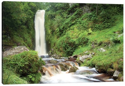Glenevin Waterfall, Clonmany, Inishowen, County Donegal, Ireland Canvas Art Print - Gareth McCormack