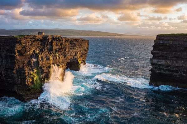 Ancient Wonders: Evening At Dun Briste, Downpatrick Head, County Mayo, Ireland by Gareth McCormack