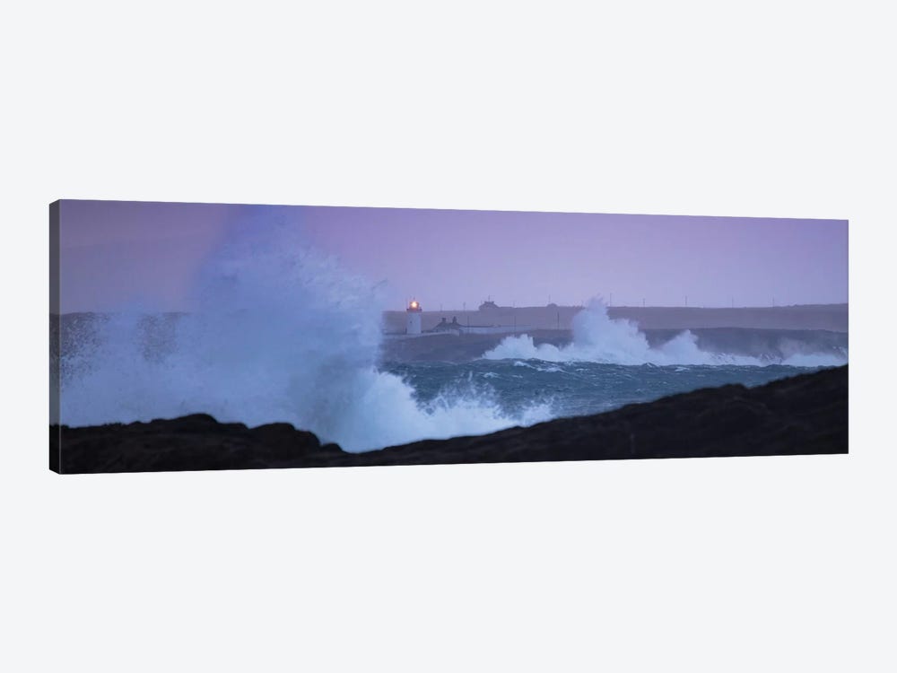 Evening Storm At Ballyglass Lighthouse, Broadhaven Bay, County Mayo, Ireland by Gareth McCormack 1-piece Canvas Artwork