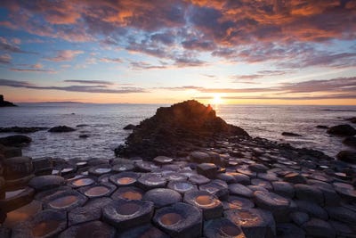 Mid-Summer Sunset I, Giant's Causeway, Co Antrim, Northern Ireland by Gareth McCormack framed wall art