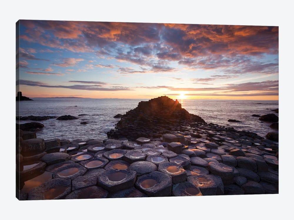 Mid-Summer Sunset I, Giant's Causeway, Co Antrim, Northern Ireland by Gareth McCormack 1-piece Art Print