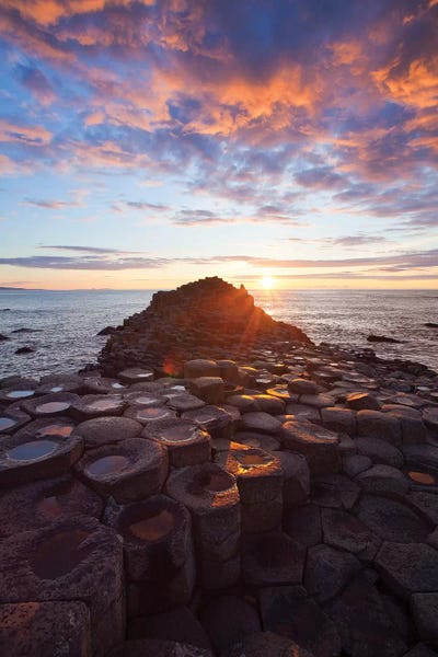 Giant's Causeway: Mid-Summer Sunset II, Giant's Causeway, Co Antrim, Northern Ireland by Gareth McCormack